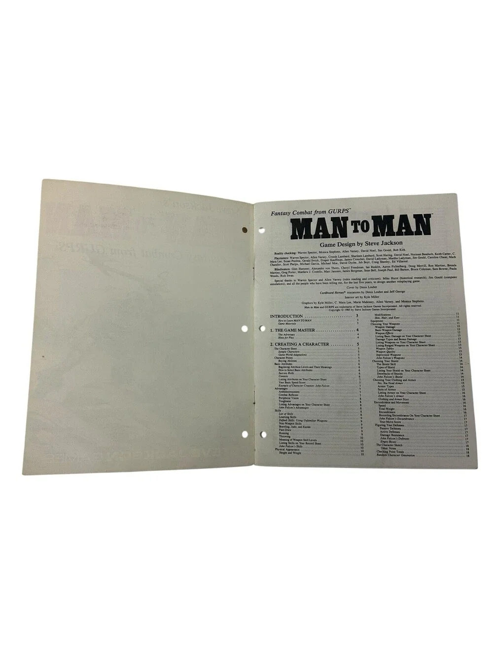 SJG GURPS Fantasy Man to Man VG+